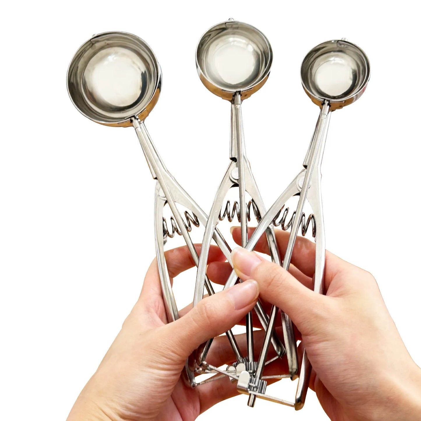 Stainless Steel 3 Piece Ice Cream Potato Scoop Set