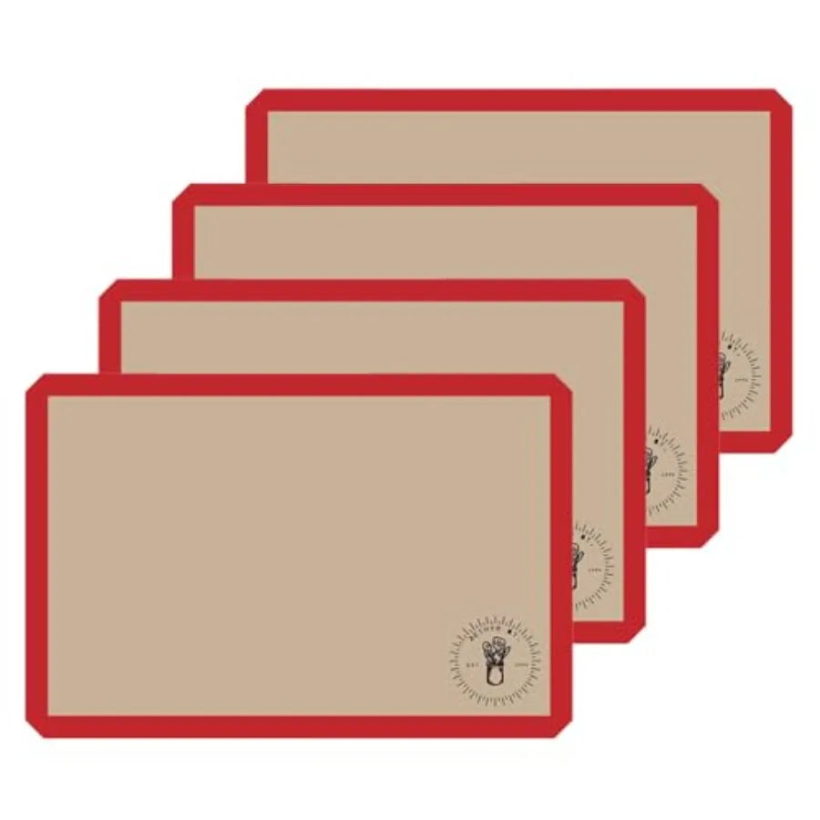 Silicone Baking Mats Non Stick Oven Safe Pack Of 10