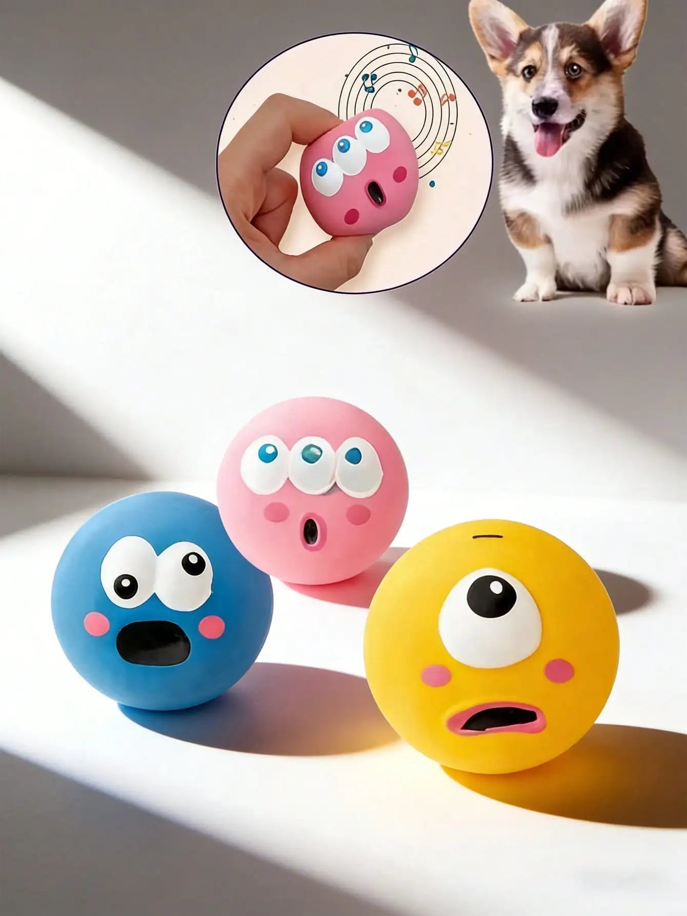 Interactive Squeaky Dog Toy For Dental Cleaning And Training