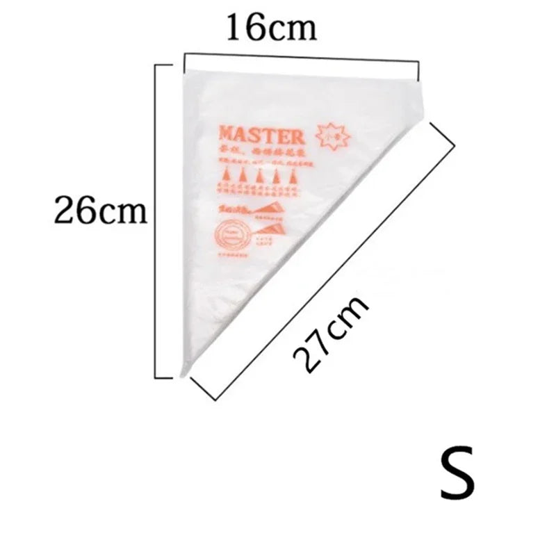Disposable Pastry Bags for Cake Icing and Piping Tools