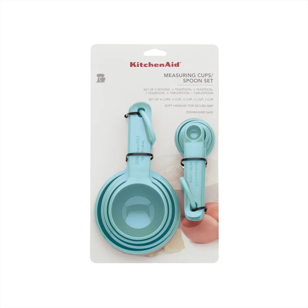 Nine Piece Plastic Measuring Spoons Set Accurate Measurement Dishwasher Safe