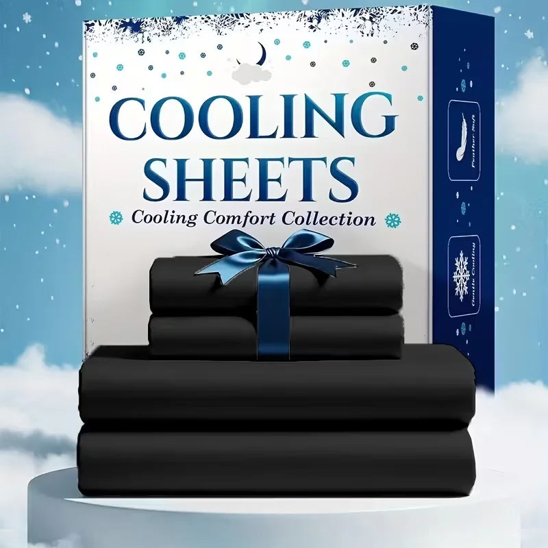 Bamboo Cooling Sheet Set With Pillowcases For Hot Sleepers