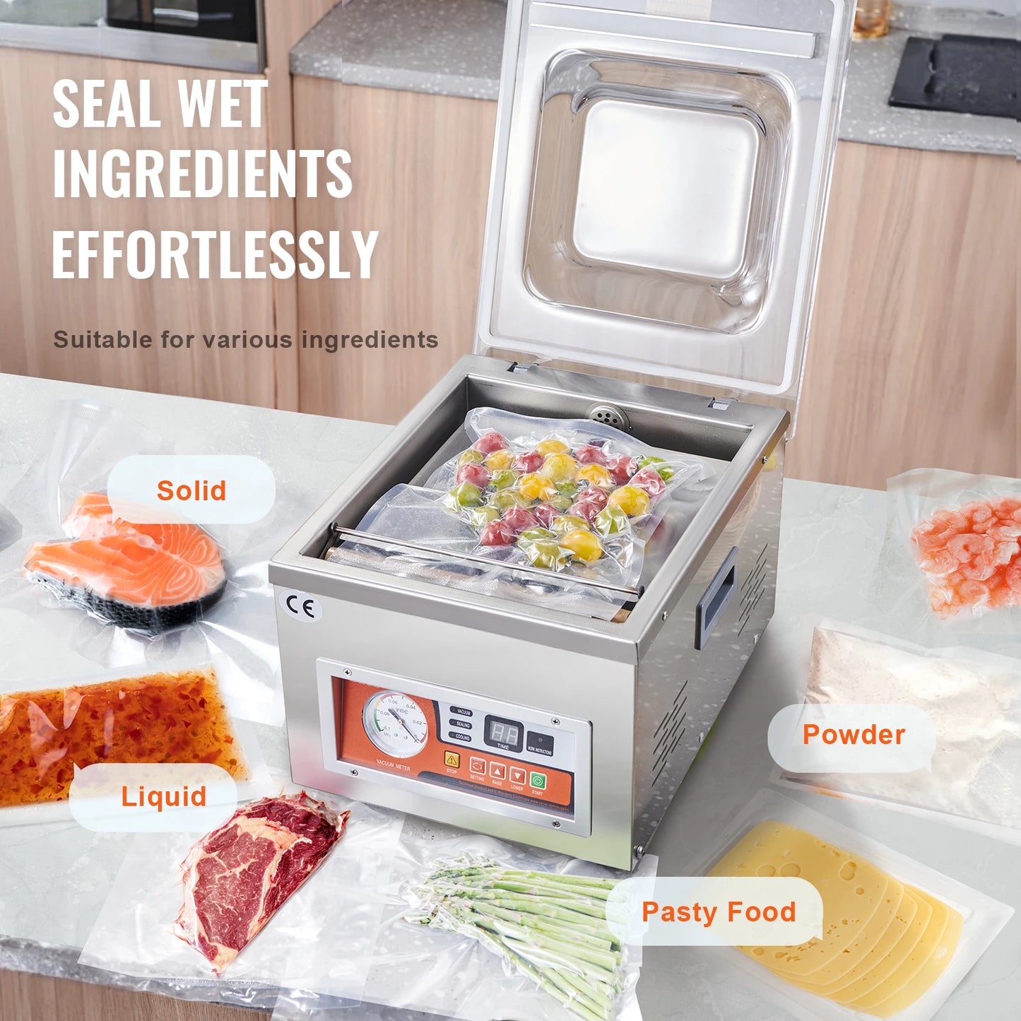 DZ-260A Chamber Vacuum Sealer For Home Food Preservation