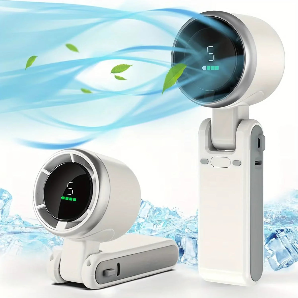 USB Rechargeable Foldable Mini Handheld Fan For Desk And Travel