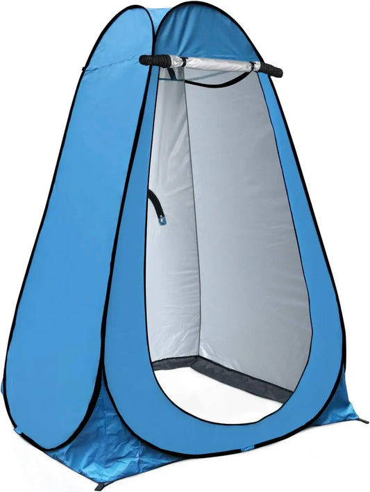Pop Up Privacy Shower Tent For Two With Iron Frame