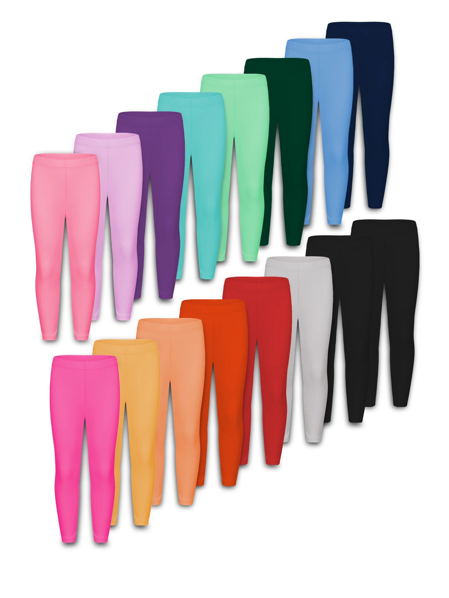 Girls Stretchy Leggings Breathable Kids Tight Fit Everyday Wear