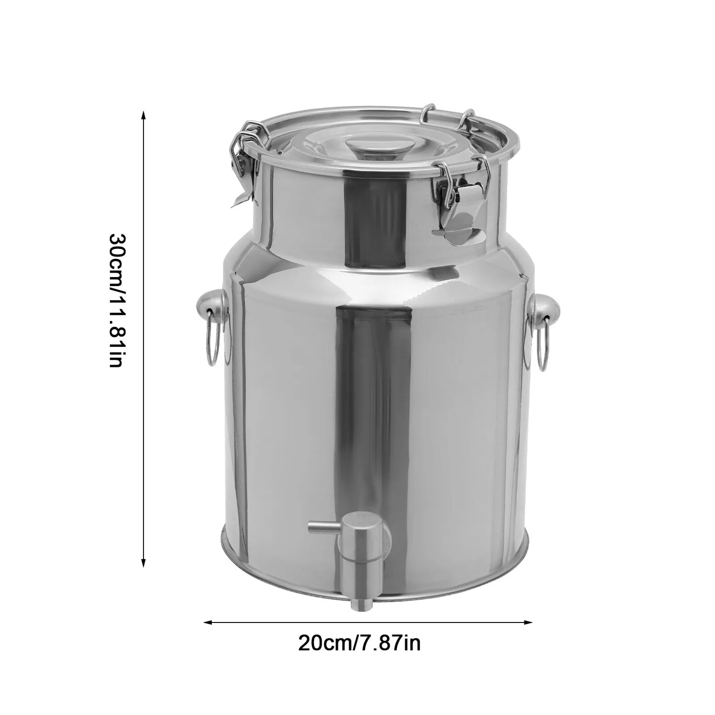 10L/2.64 Gal 304 Stainless Steel Beverage Dispenser with Spigot Beverage Carrier and Practical Faucet for Storing Liquid Products