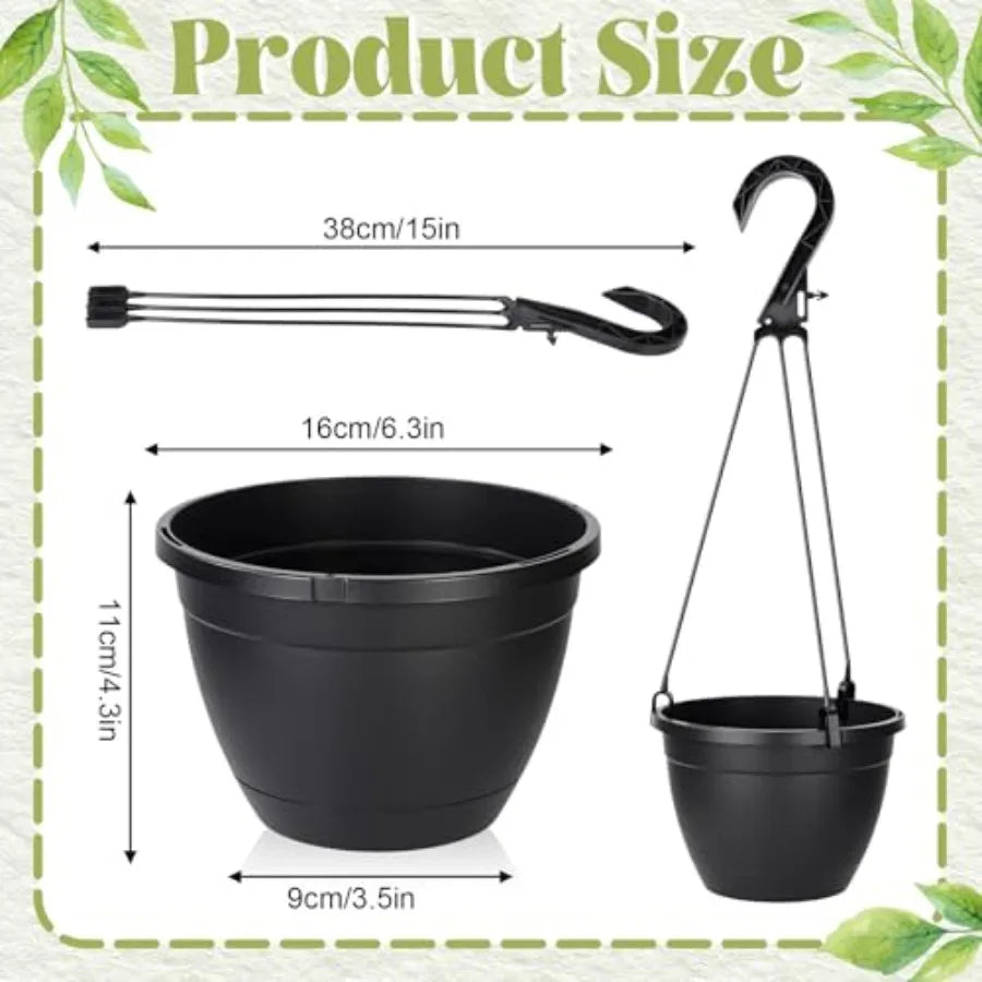 Plastic Hanging Pots For Plants With Hooks Hanging Baskets Bulk