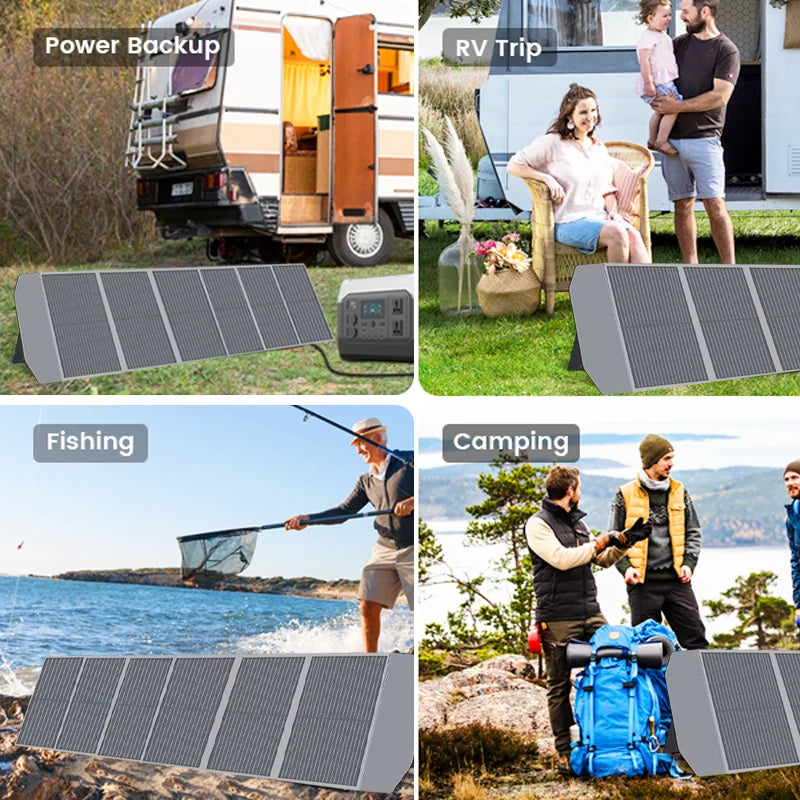 CTOLITY 200W Portable Solar Panel With QC3.0 Type C MPPT