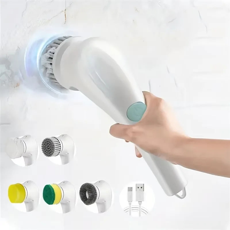 Wireless Handheld Electric Cleaning Brush For Dishes Pots Pans