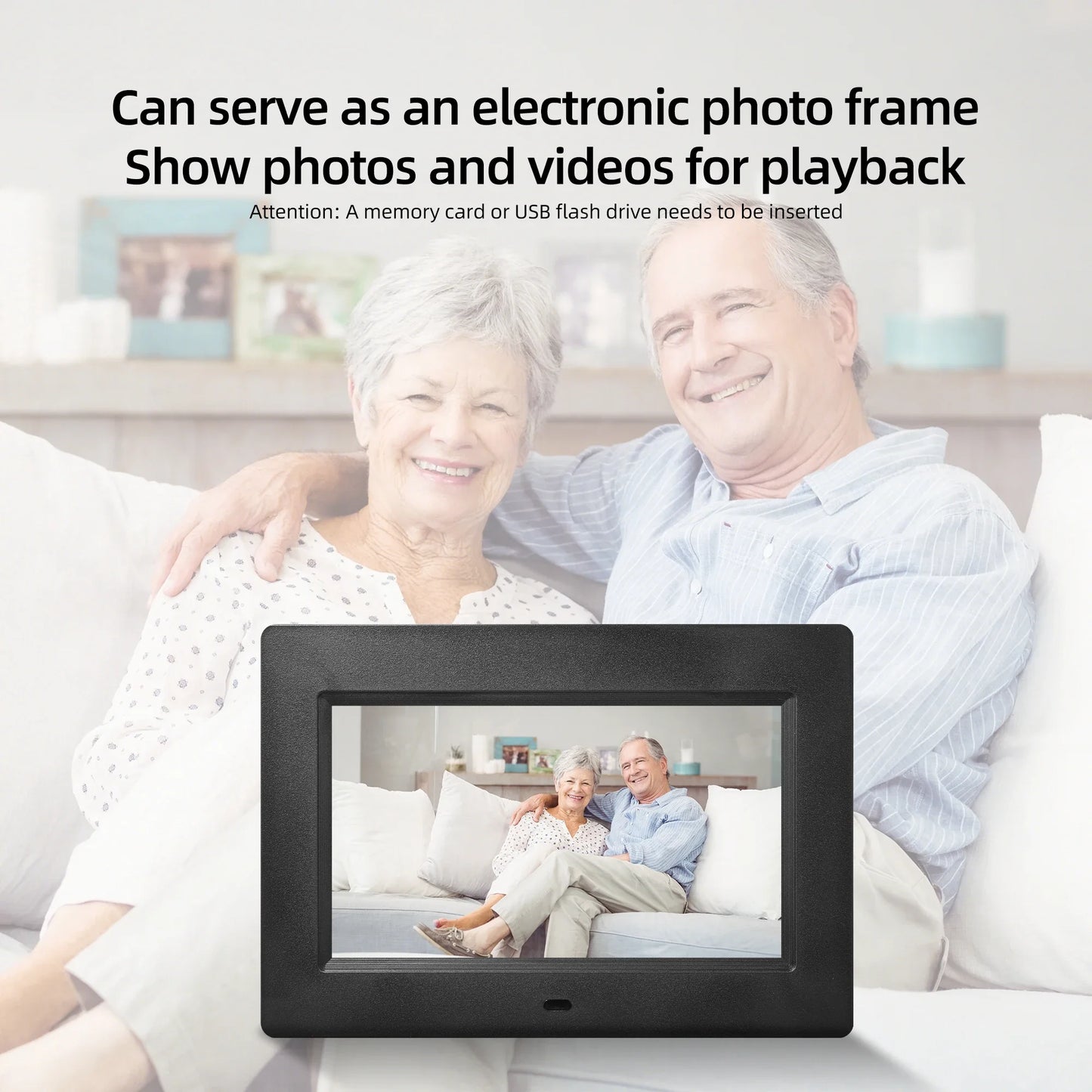 Memwake Dementia Digital Alarm Clock With Auto Dimming LCD Calendar