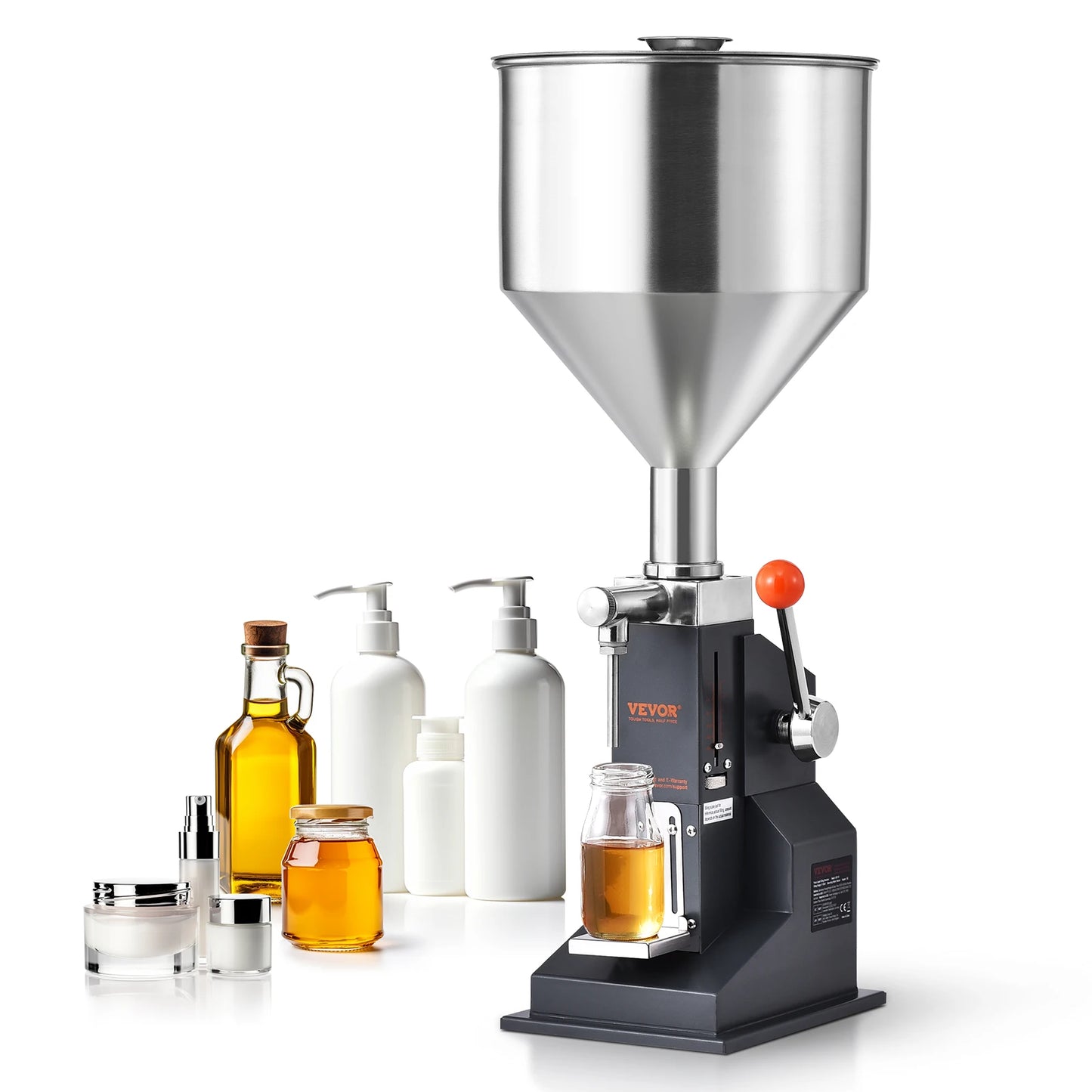 VEVOR A03 Manual Liquid Filling Machine 5-50ml And 5-100ml With Hopper