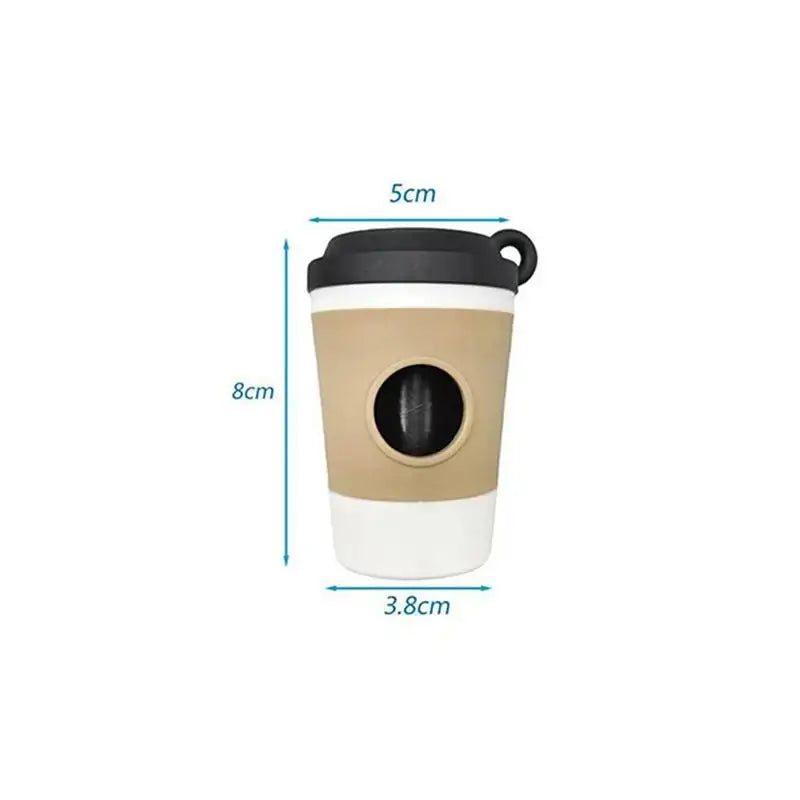 Portable Coffee Cup Dog Waste Bag Storage Container