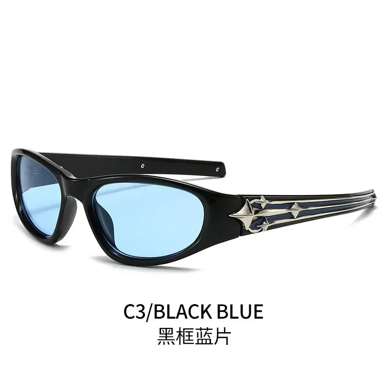 Cat Eye Sunglasses Unisex Rivet Star UV400 Fashion Shades