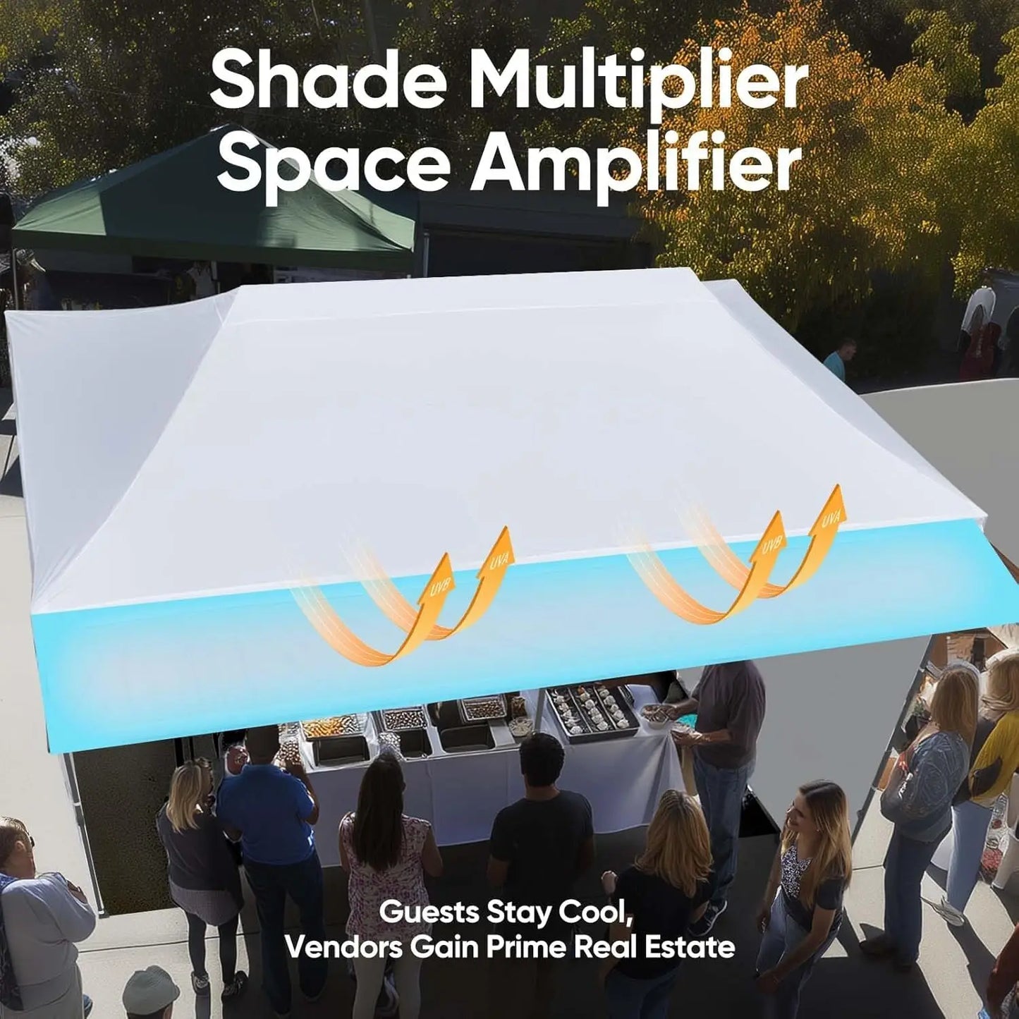 10x20 Heavy Duty Pop up Canopy Tent with 3 Removable Sidewalls, Commercial Grade Instant Shelter with Wheeled Bag for, Custom