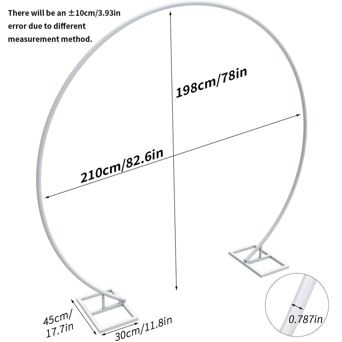 Wedding Arch Backdrop Stand Circle Frame For Balloon Decoration