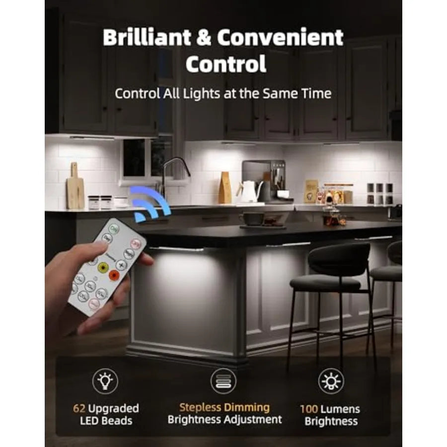 Under Cabinet LED Lighting With Charging Station And Motion Sensor