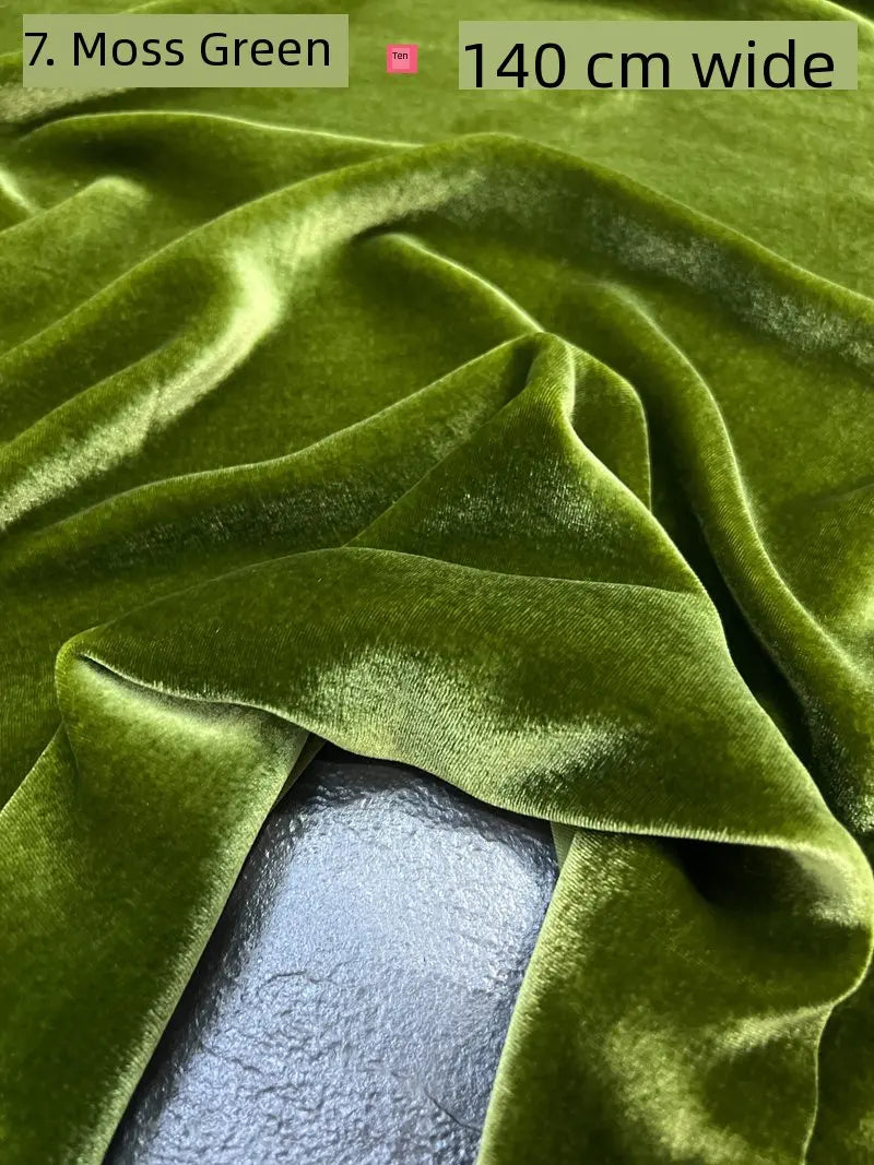 NONECN Mulberry Silk Velvet Fabric for High End Dresses