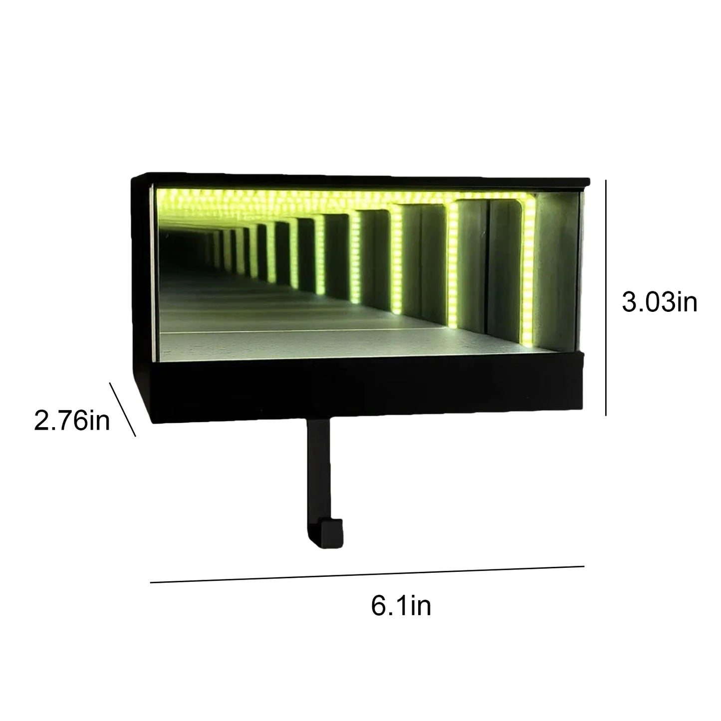 Car Garage Key Holder Infinite Light LED Wall Mount Organizer