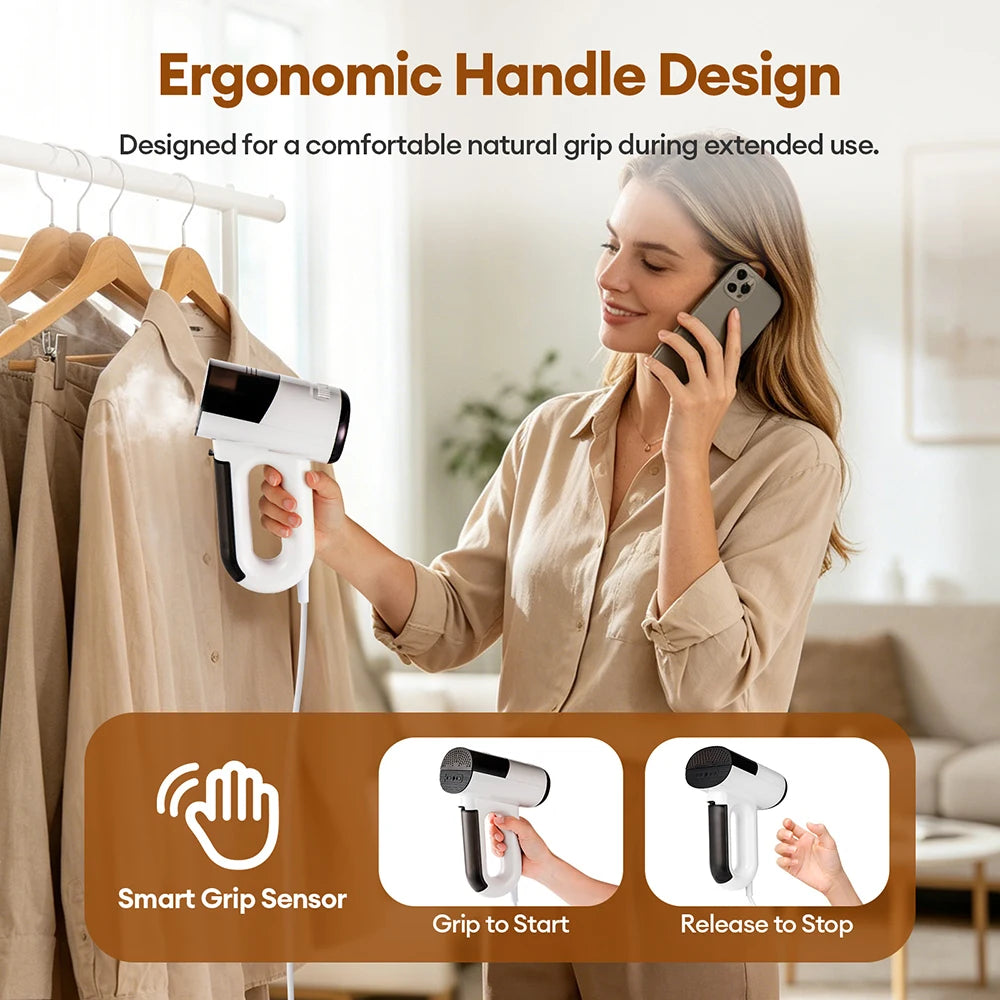 Obecilc Handheld Vacuum Steam Iron Fast Heating Clothes Steamer