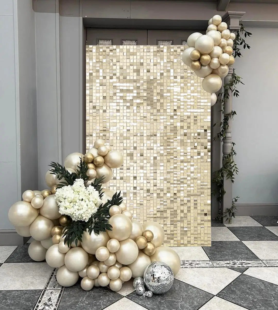 Shimmer Wall Backdrop Sequin Panels Pack Of 12 For Events