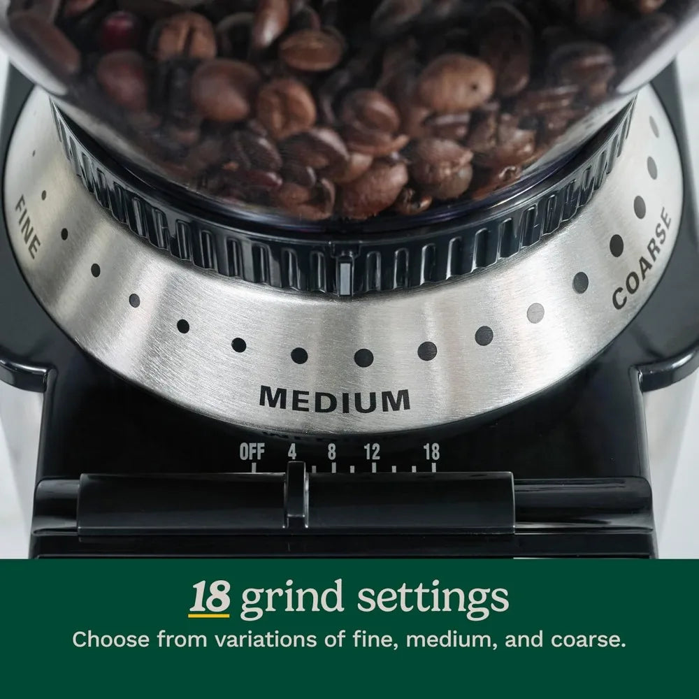 Cuisinart Coffee Grinder, Electric One-Touch Automatic Burr Coffee Grinder with 18-Position Grind Selector