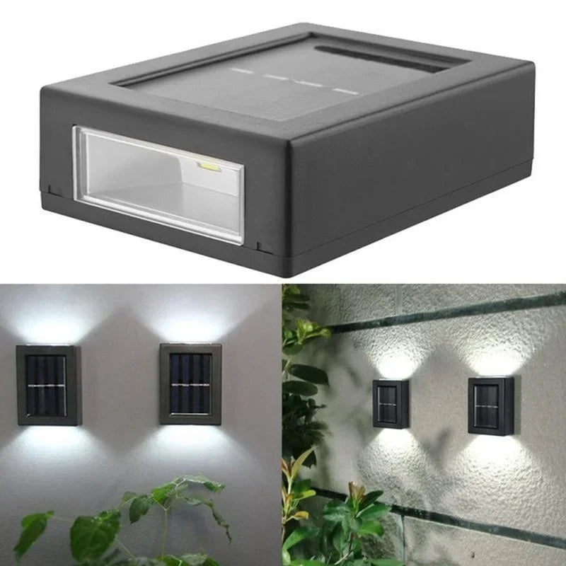 AlliLit Solar Wall Light Waterproof Garden LED Outdoor Lighting