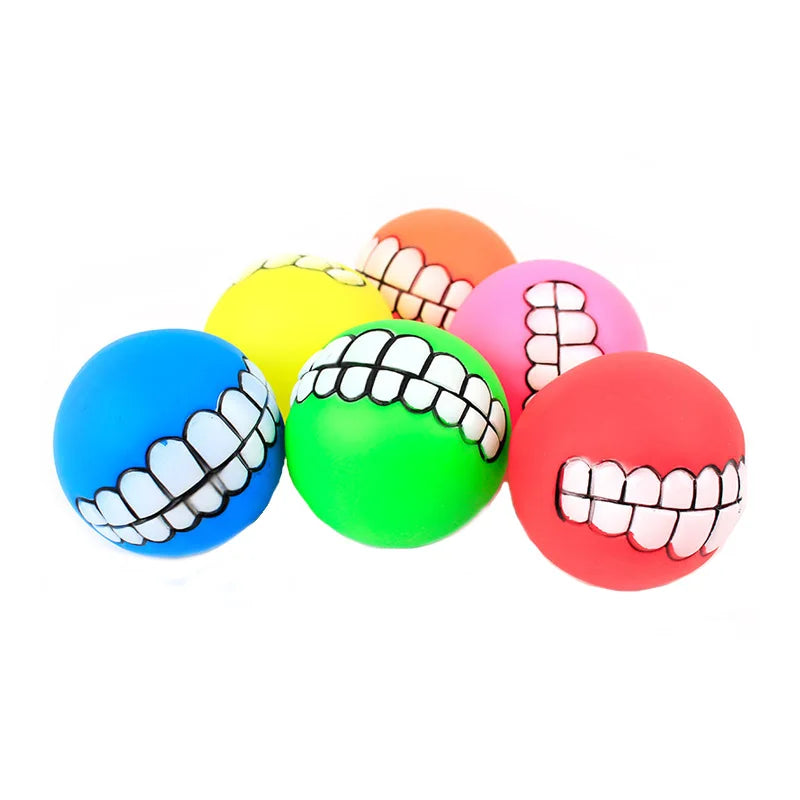 Rubber Squeaky Dog Toy Ball Chew for Training