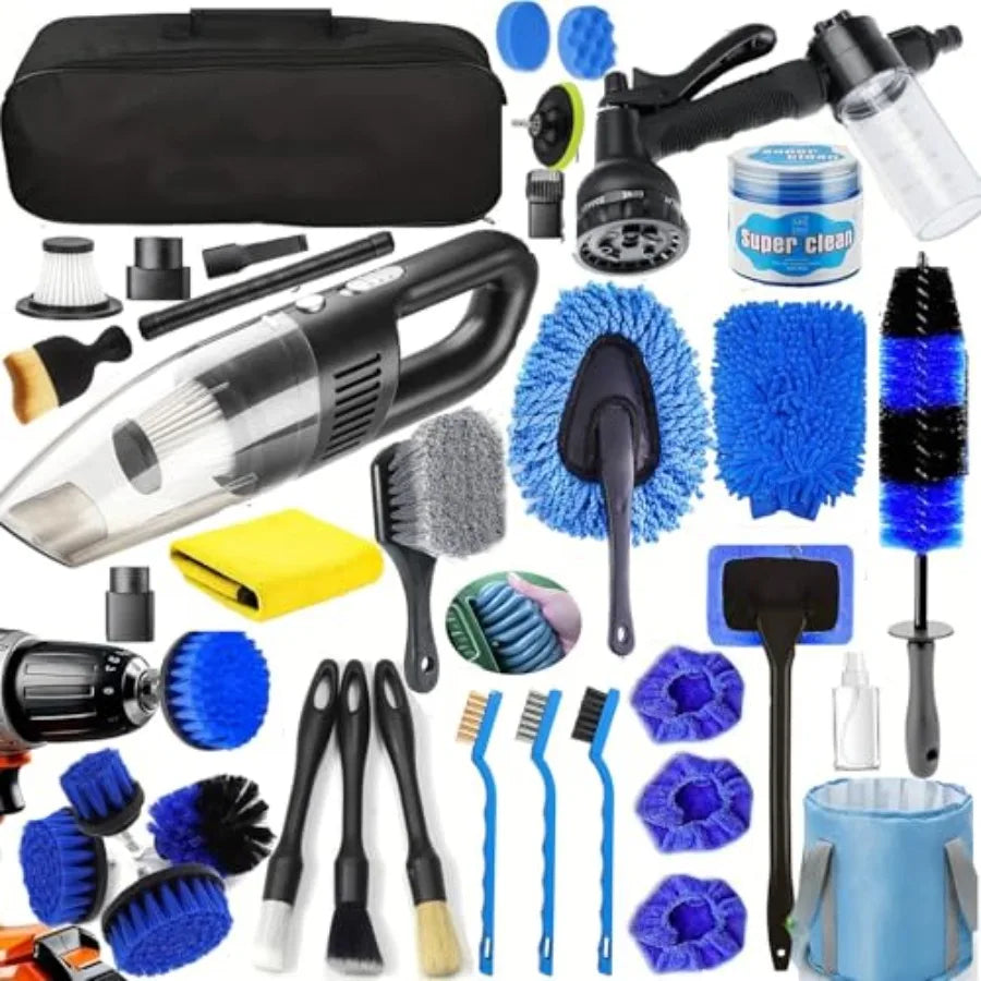 Car Detailing Kit 36 Piece Brush Set For Car Wash Cleaning