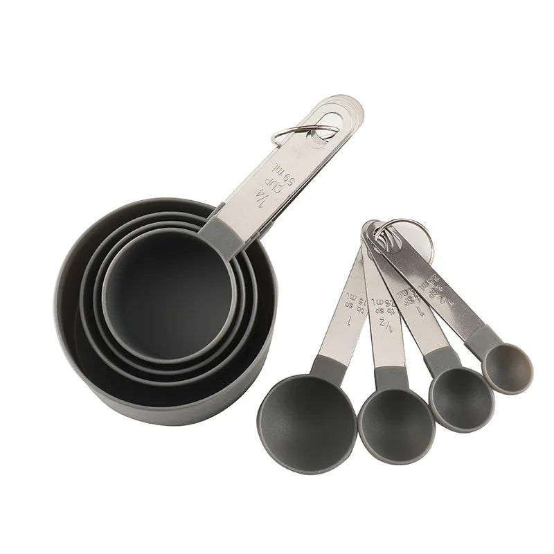 8Pcs Measuring Cups And Spoons Set For Baking And Cooking