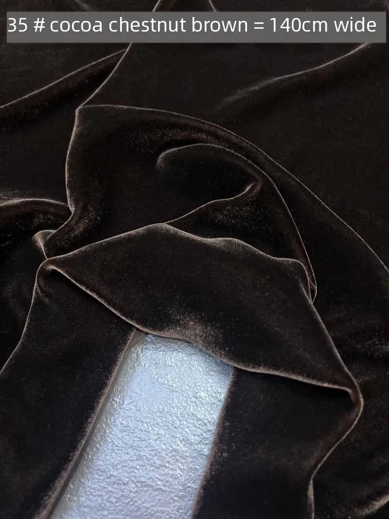 NONECN Mulberry Silk Velvet Fabric for High End Dresses