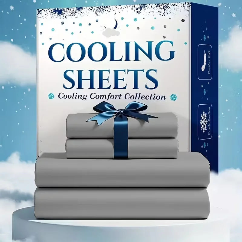 Bamboo Cooling Sheet Set With Pillowcases For Hot Sleepers