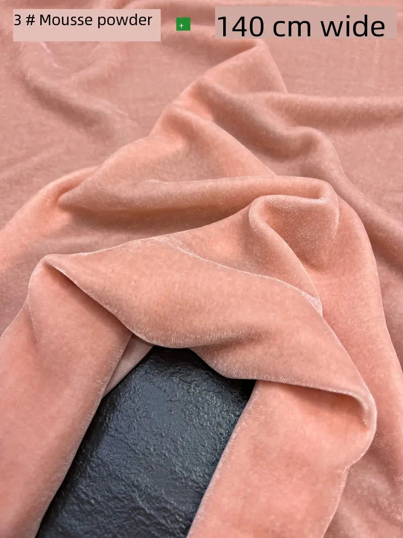 NONECN Mulberry Silk Velvet Fabric for High End Dresses