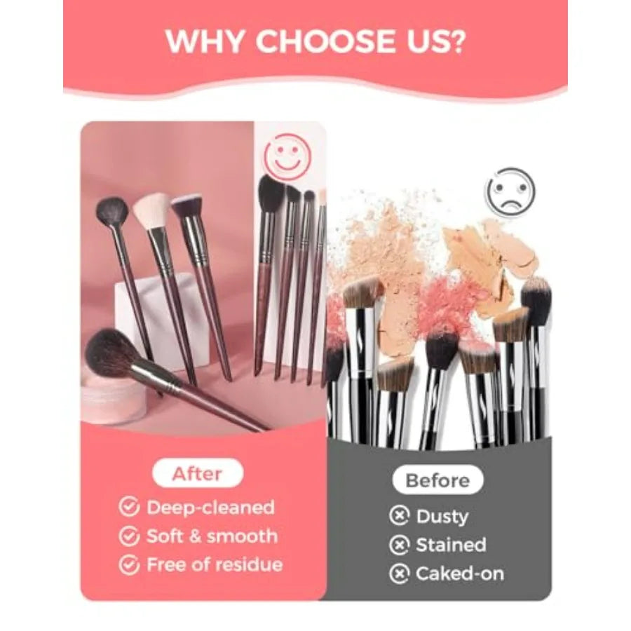 Electric Portable Makeup Brush Cleaner With Automatic Cleaning And Drying