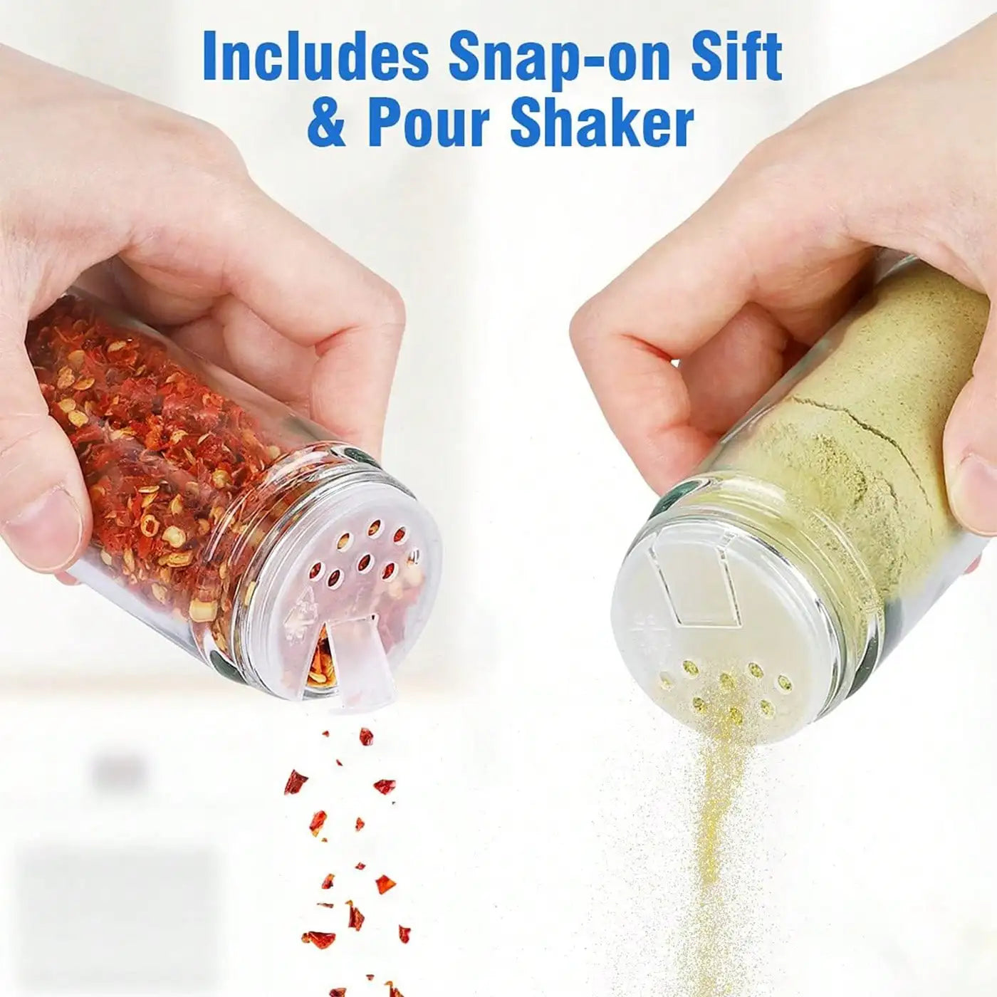 Spice Rack Organizer Revolving Jars Stainless Steel Wood