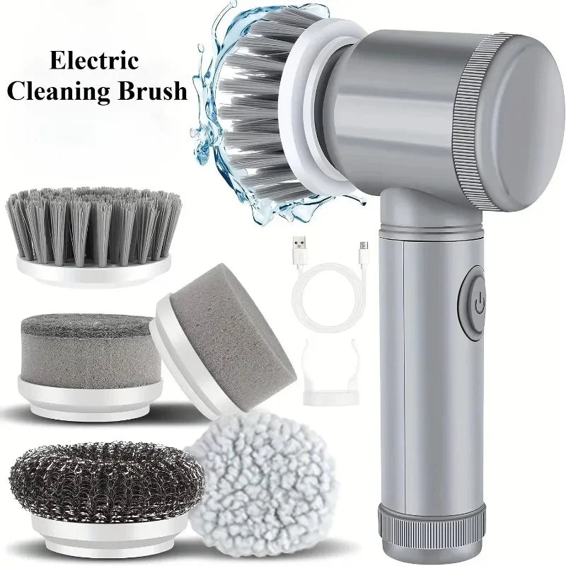 Wireless Handheld Electric Cleaning Brush For Dishes Pots Pans