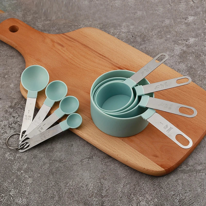 8Pcs Measuring Cups And Spoons Set For Baking And Cooking