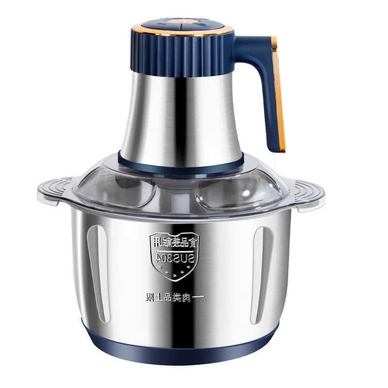 Electric Meat Grinder And Vegetable Slicer Chopper 304 Stainless Steel