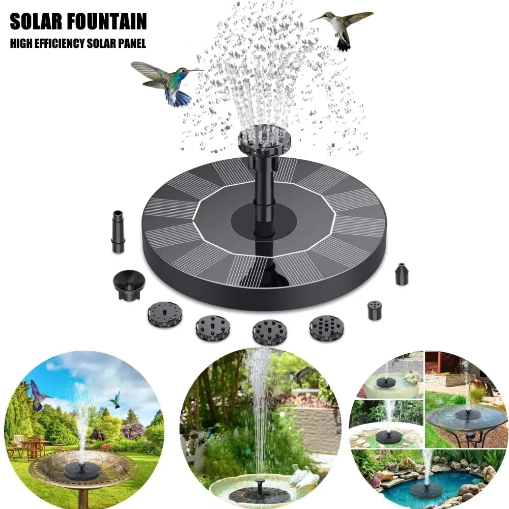 UPWORK Solar Powered Water Fountain Mini Floating Pump for Birdbath