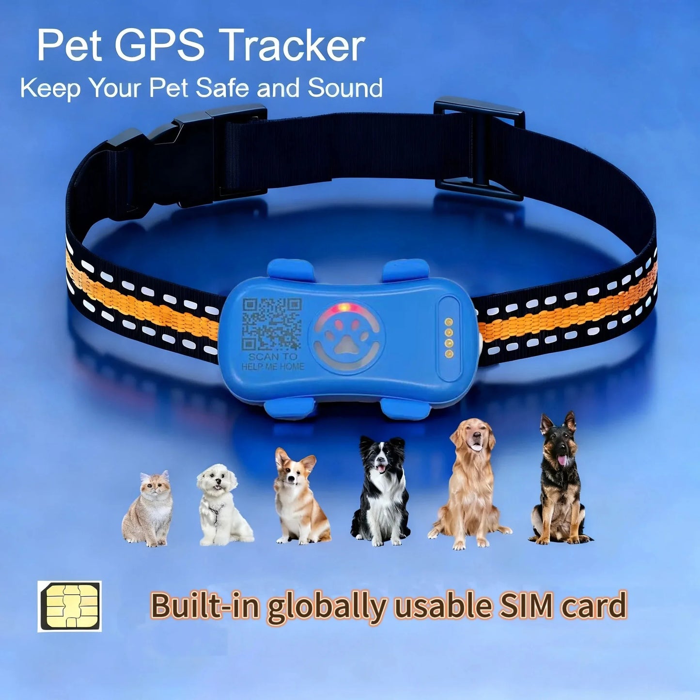 Wanwaytech 4G Lte Pet Tracker Real Time Antilost Locator