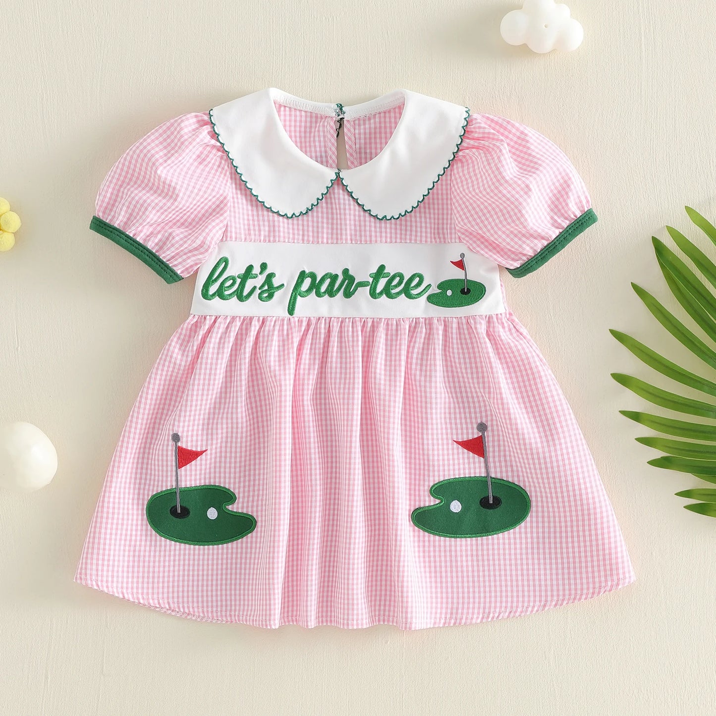 Infant Girls Sleeveless Floral Dress With Bowknot Waistband And Ruffles