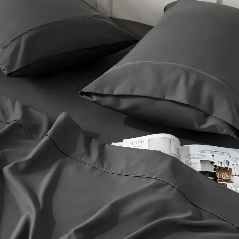 Bamboo Cooling Sheet Set With Pillowcases For Hot Sleepers