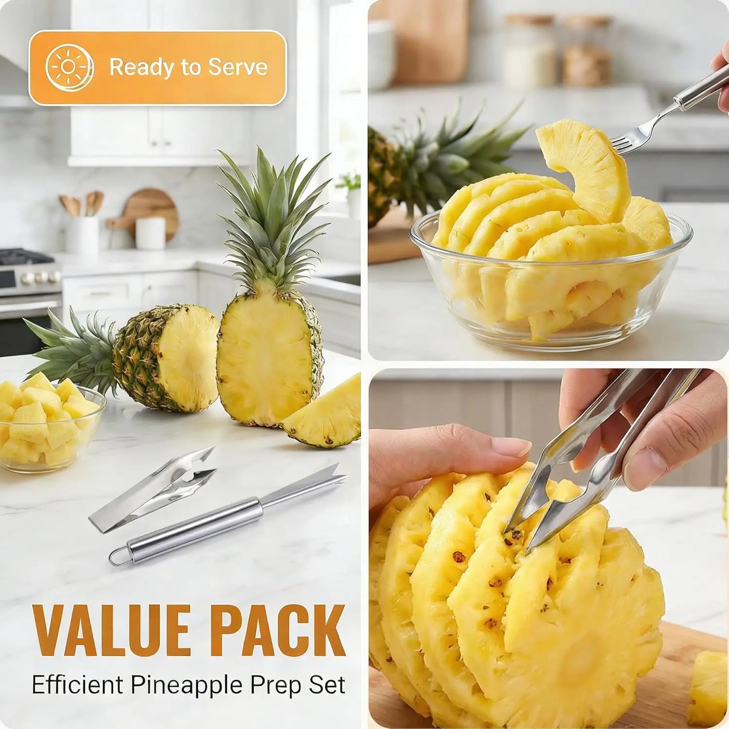 Pineapple Eye Remover Cutter Stainless Steel Kitchen Tool