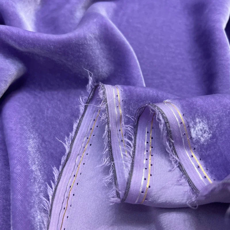 NONECN Mulberry Silk Velvet Fabric for High End Dresses