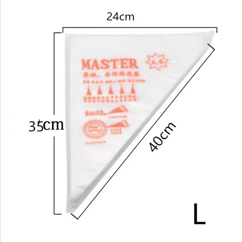 Disposable Pastry Bags for Cake Icing and Piping Tools