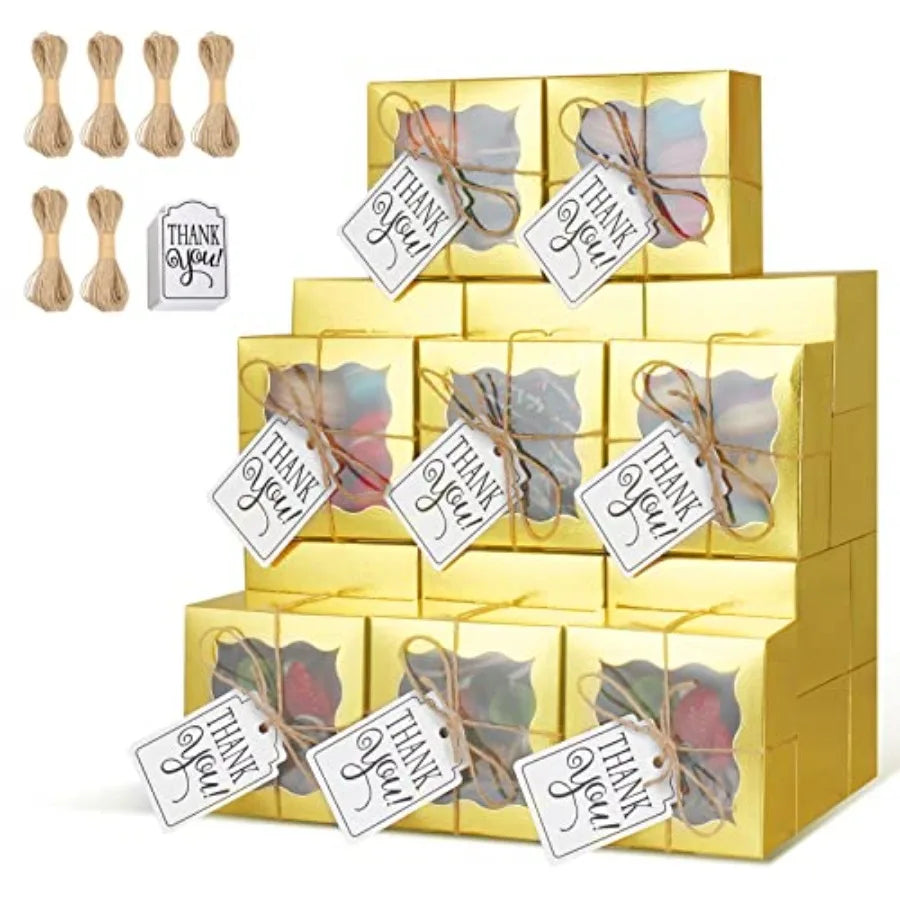 Kraft Paper Bakery Boxes With Viewing Window For Pastries