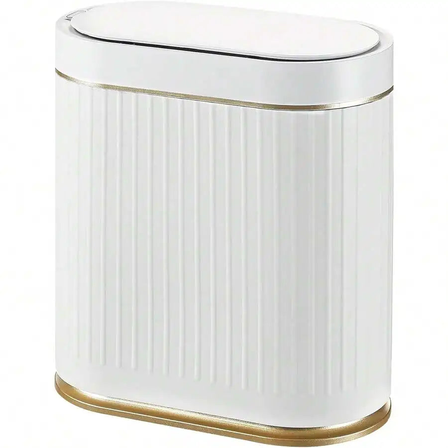 Smart Motion Sensor Trash Can With Lid Plastic Bin