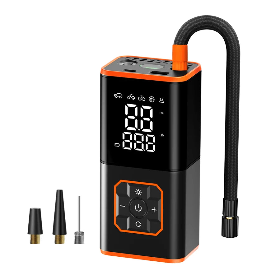 Belibuy Portable Air Compressor 150 PSI Dual Cylinder Tyre Inflator