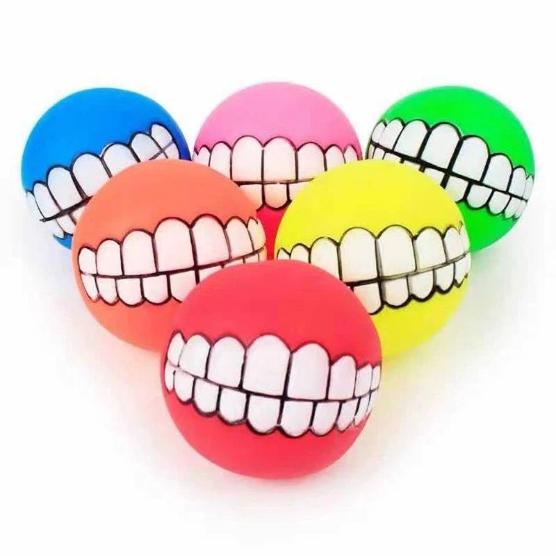 Rubber Squeaky Dog Toy Ball Chew for Training
