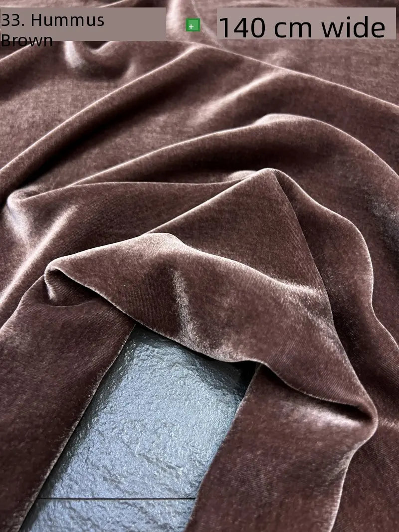 NONECN Mulberry Silk Velvet Fabric for High End Dresses